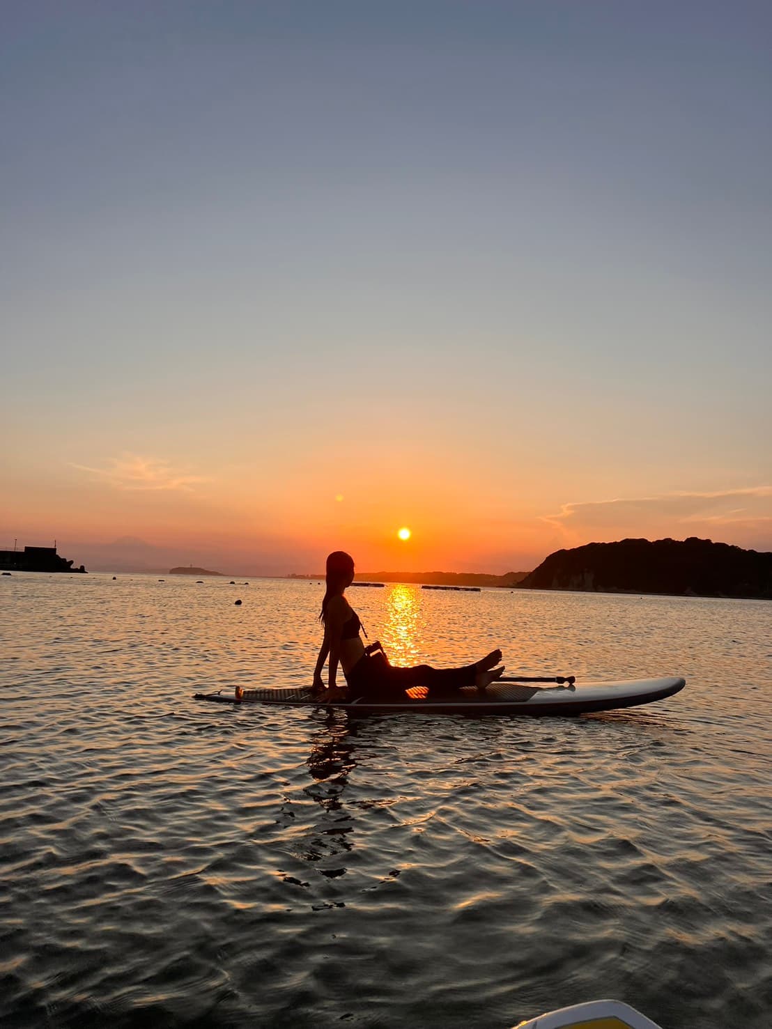 逗子海岸のサンセットSUP体験